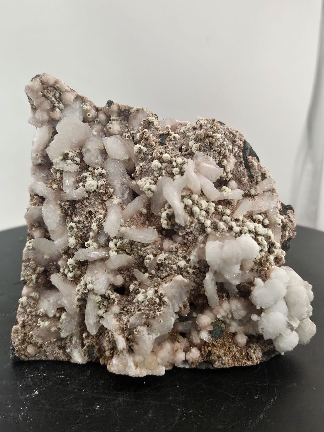 Pink and white Apophyllite