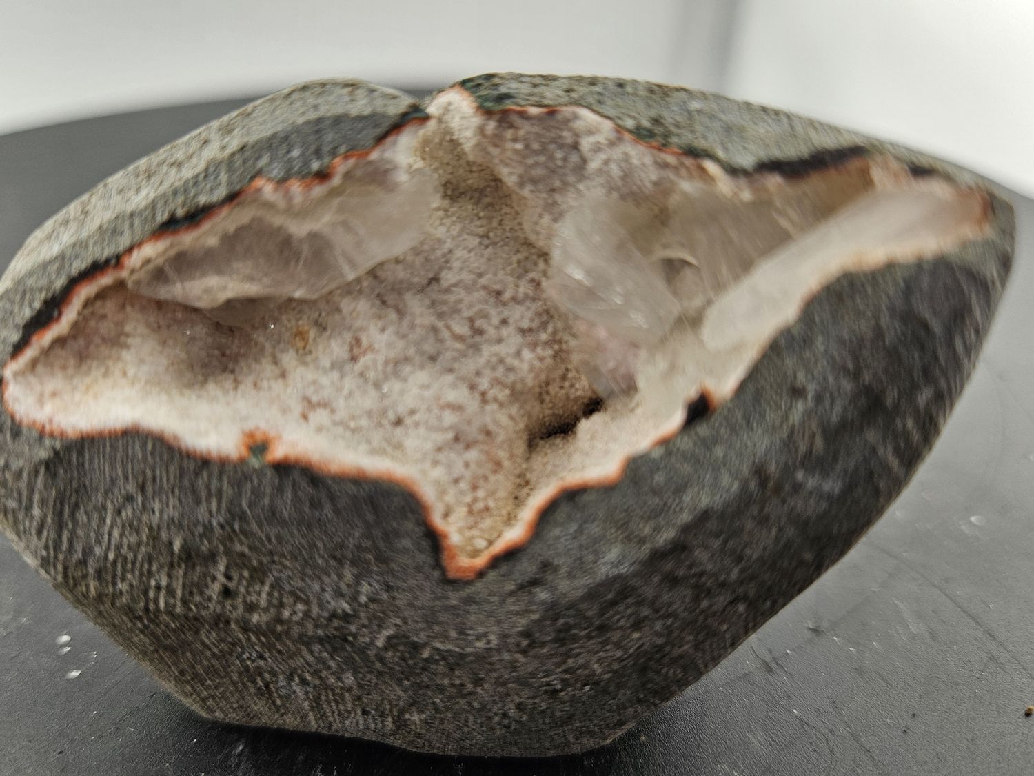 Heulandite Chalcedony geode.  From India!