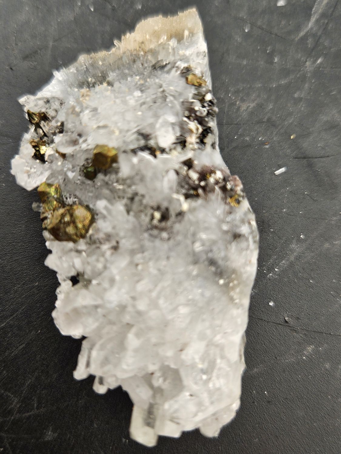 Transparent Quartz w/Chalcopyrite #3