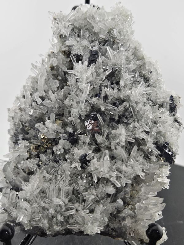 Large transparent Quartz w/Pyrite &amp; Chlorite