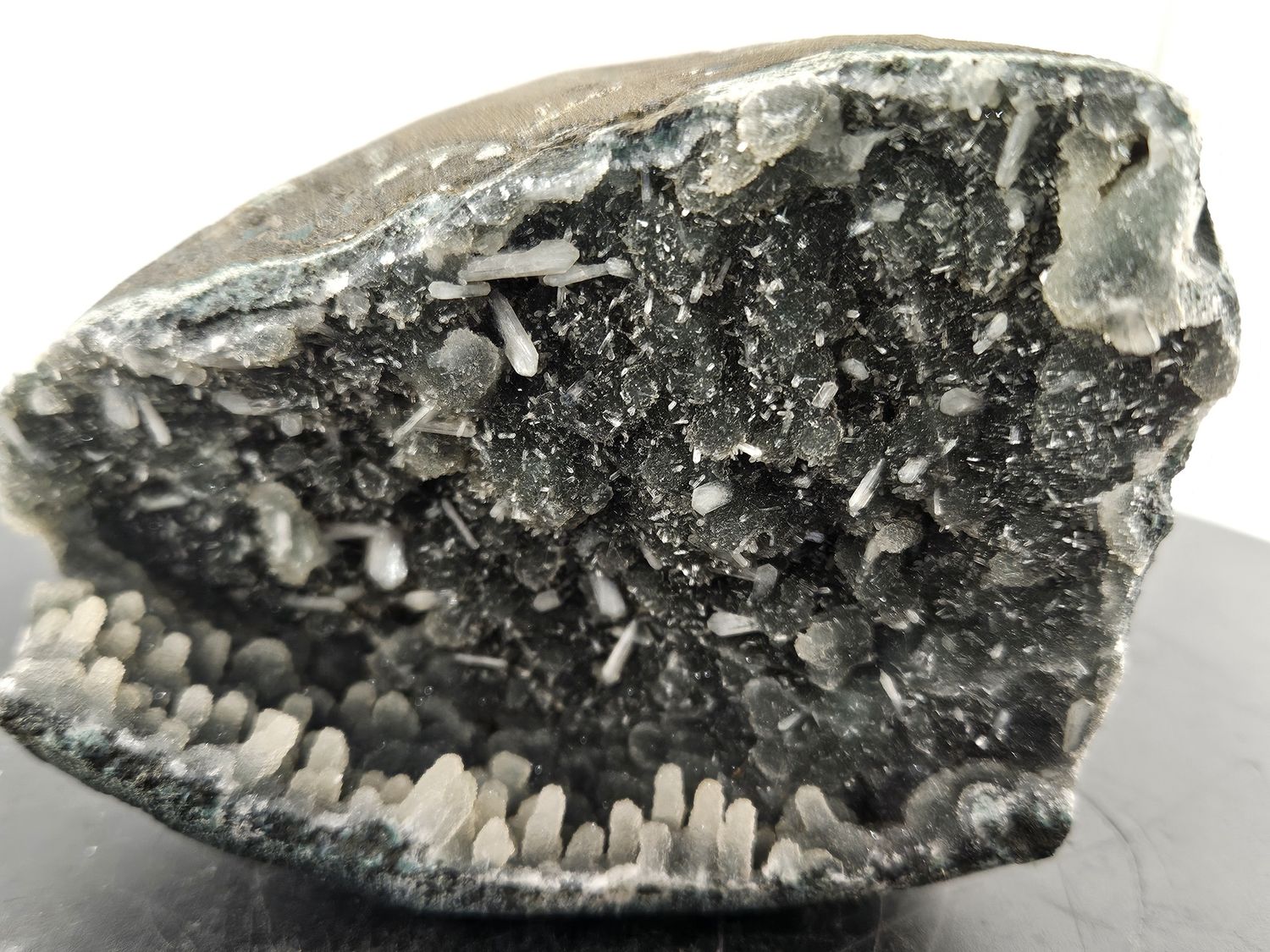 Druzy Stalactite Chalcedony Geode