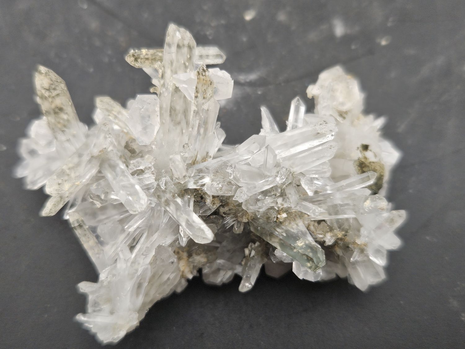 Quartz w/transparent Calcite