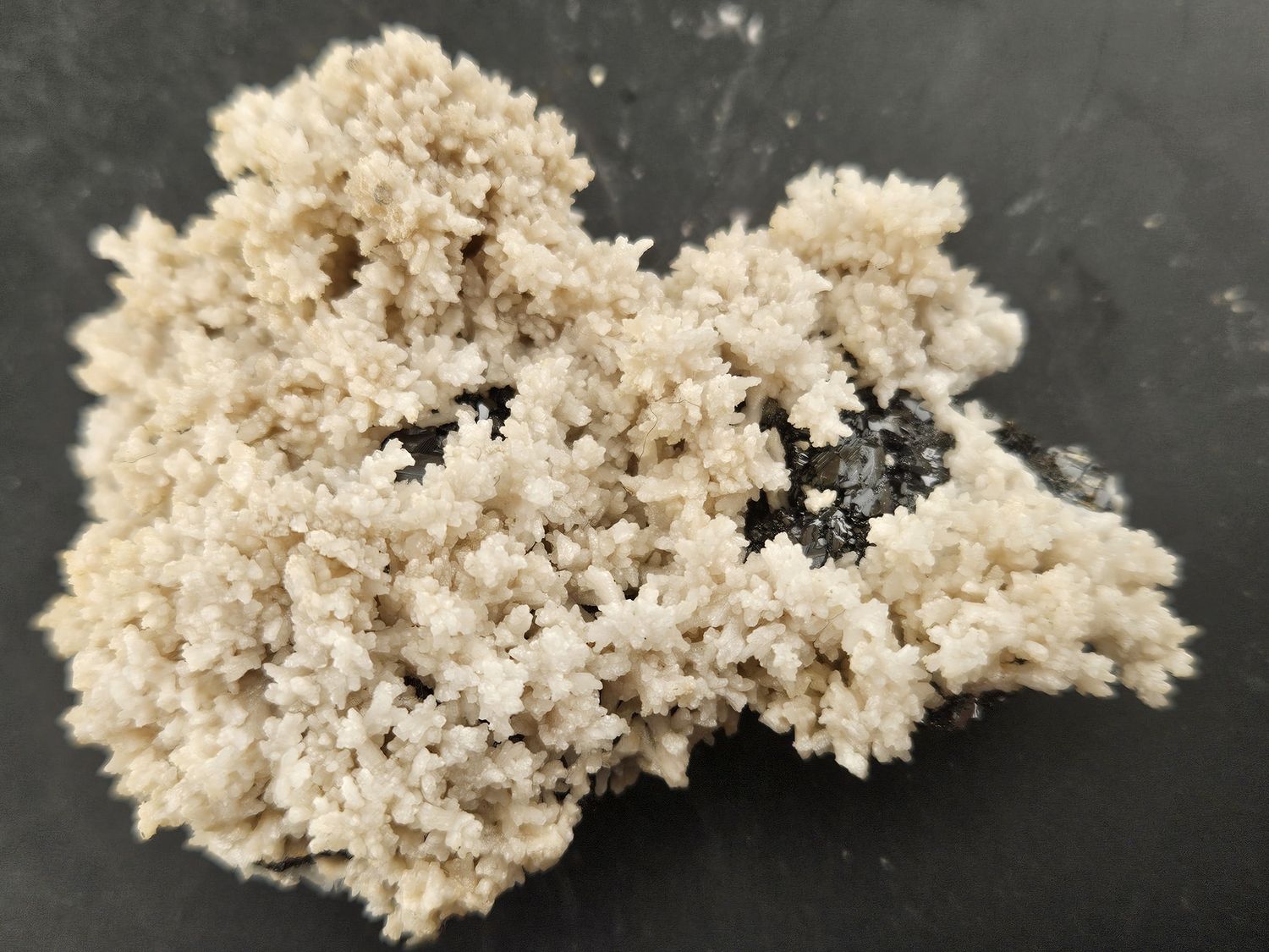 Calcite on Sphalerite