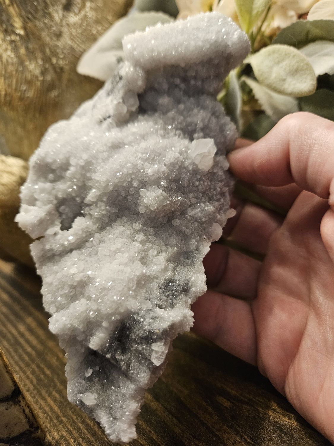 UV Calcite Quartz Cluster