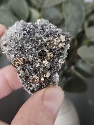 Needle Quartz w/Pyrite