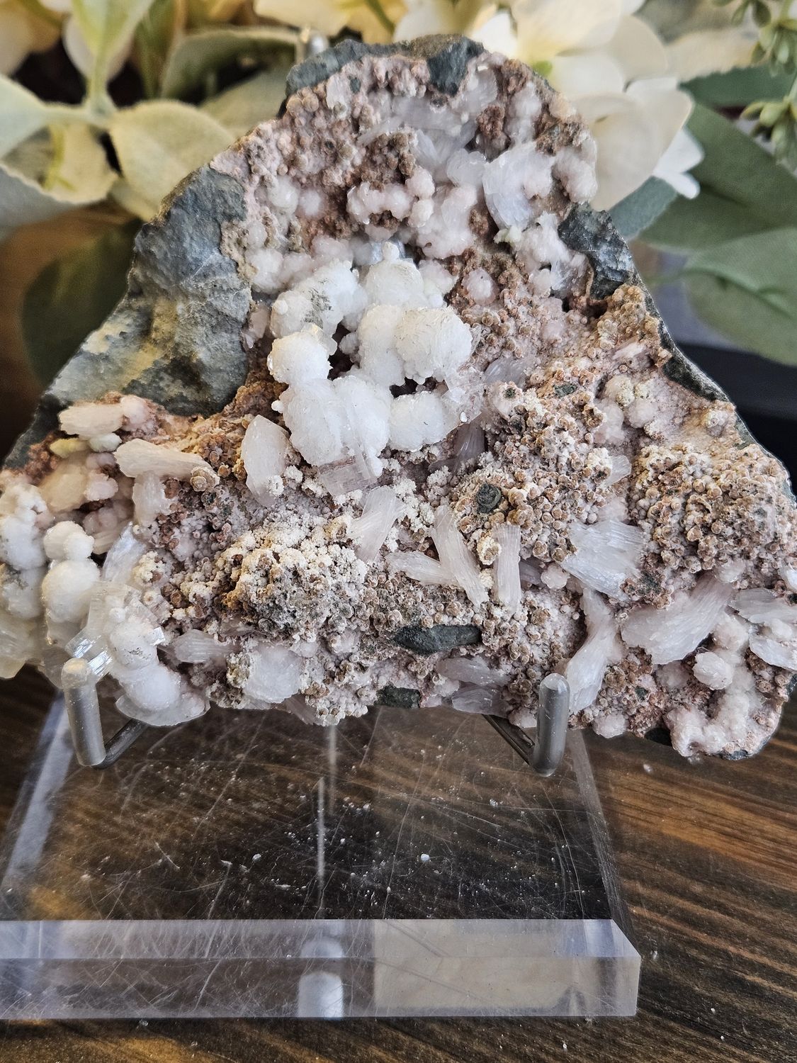 Apophyllite &amp; Heulandite.  From India