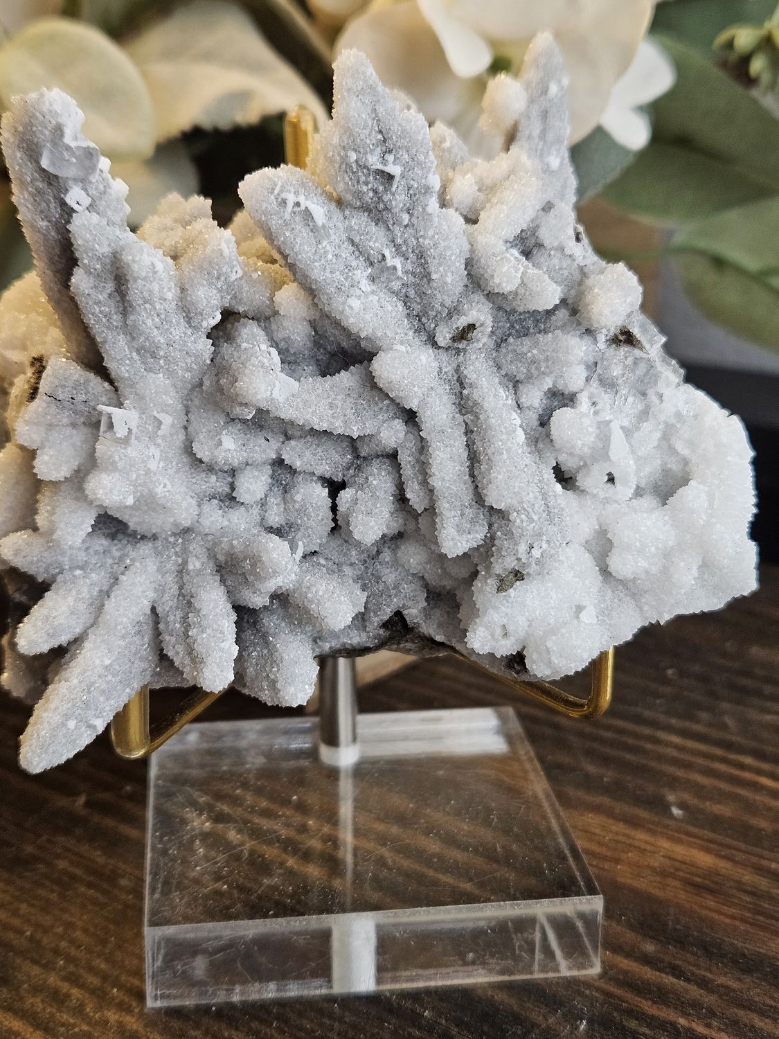 Sugar Quartz w/blue Fluorite