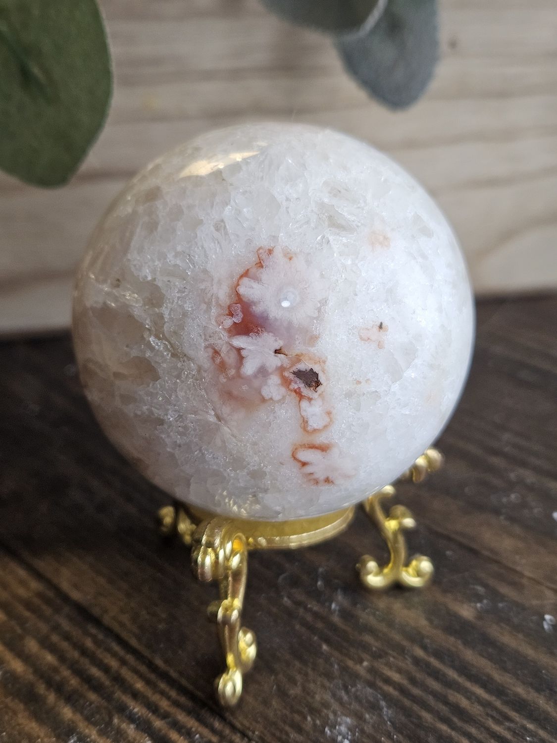 Quartz w/Agate sphere