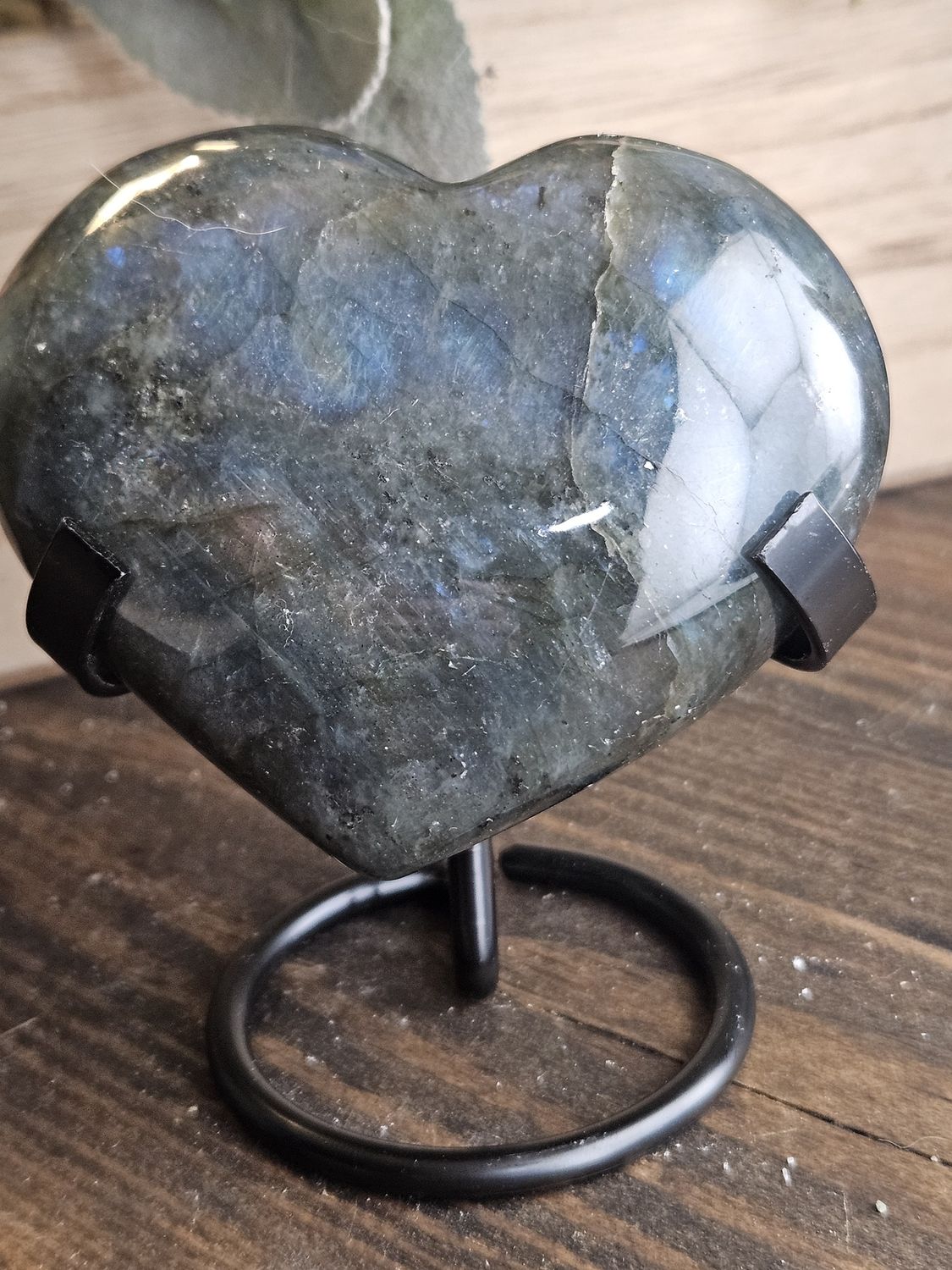Labradorite Heart
