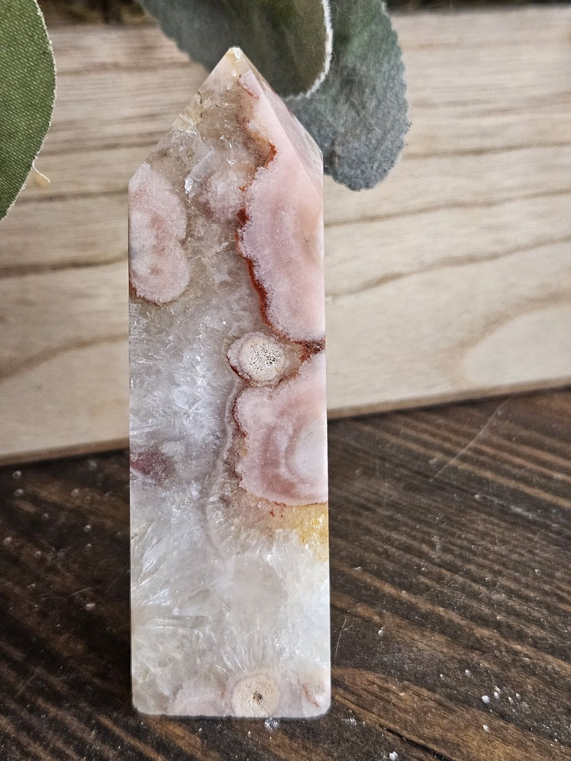 Agate w/Quartz tower