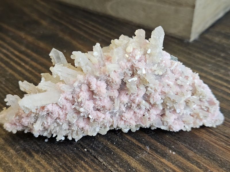 Rhodochrosite, w/Stilbite &amp; Quartz