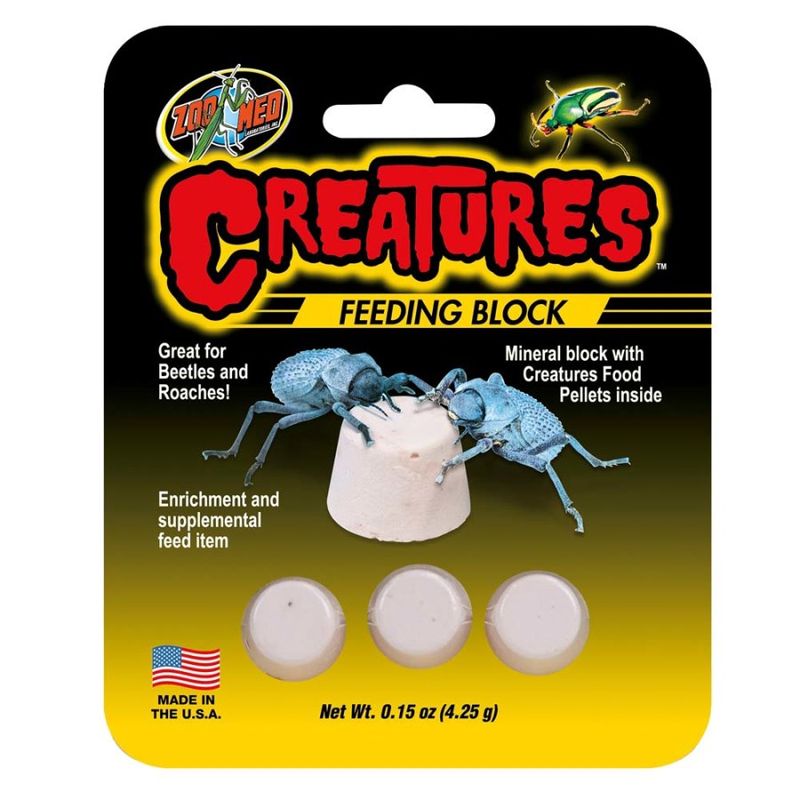 Zoo Med Creatures Feeding Block 1ea/0.15 oz, 3 pk