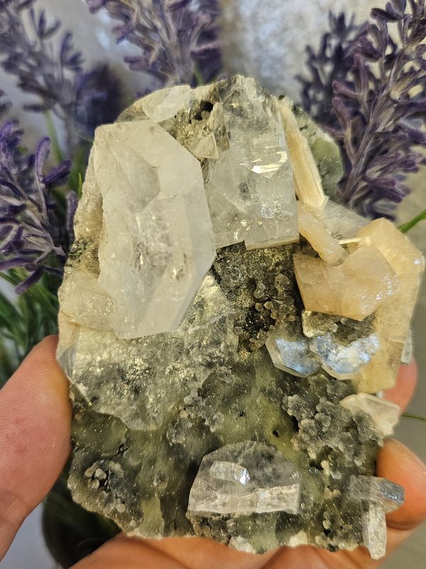 Transparent Apophyllite from India
