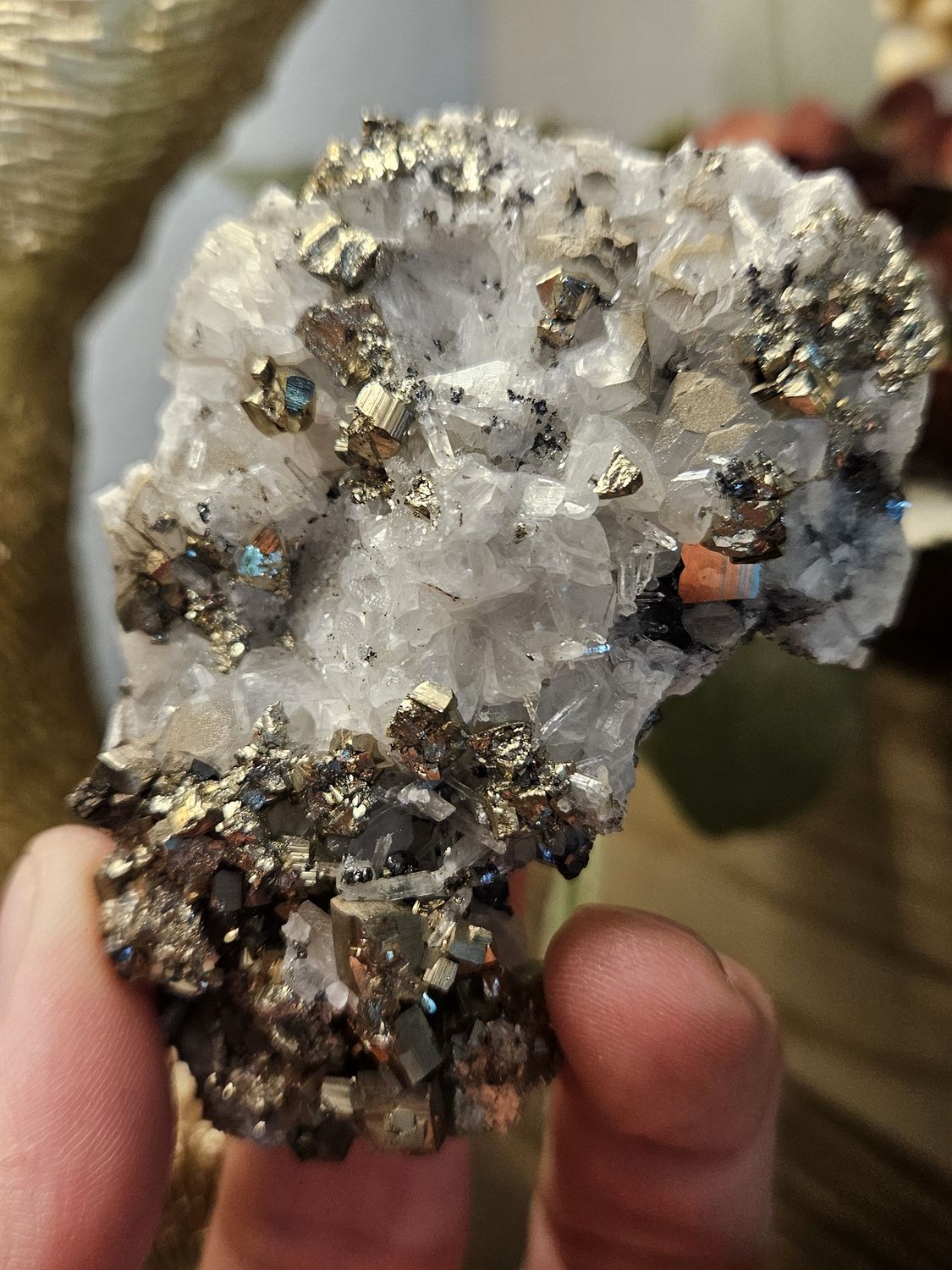 Calcite w/Pyrite #7