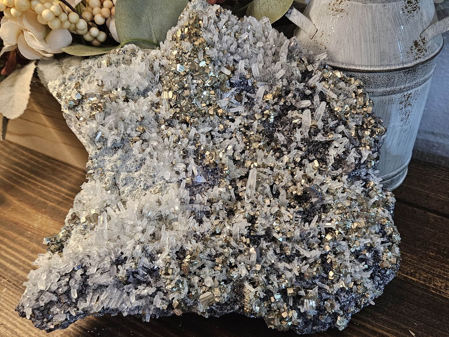 Huge, museum worthy Quartz w/Pyrite