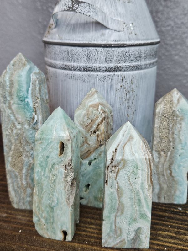 Blue Aragonite Tower
