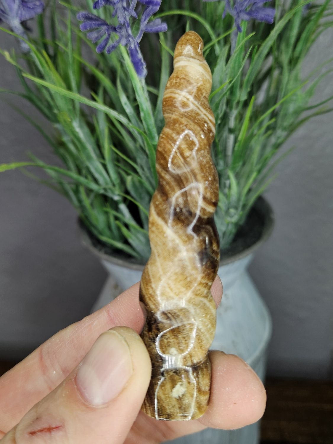 Chocolate Calcite Swirl