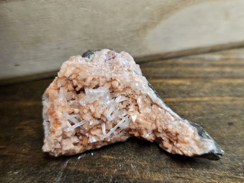 Scolecite w/Heulandite #2.  From India.
