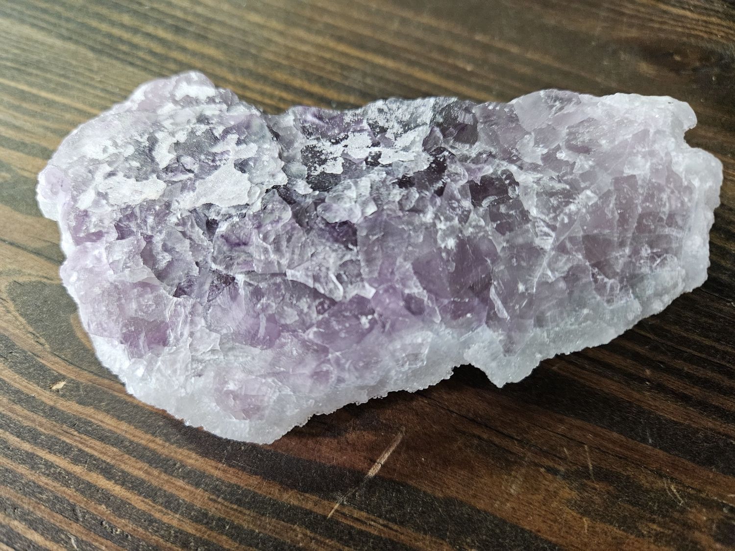 Fluorite w/Sugar Druse Druzy Quartz Crystal