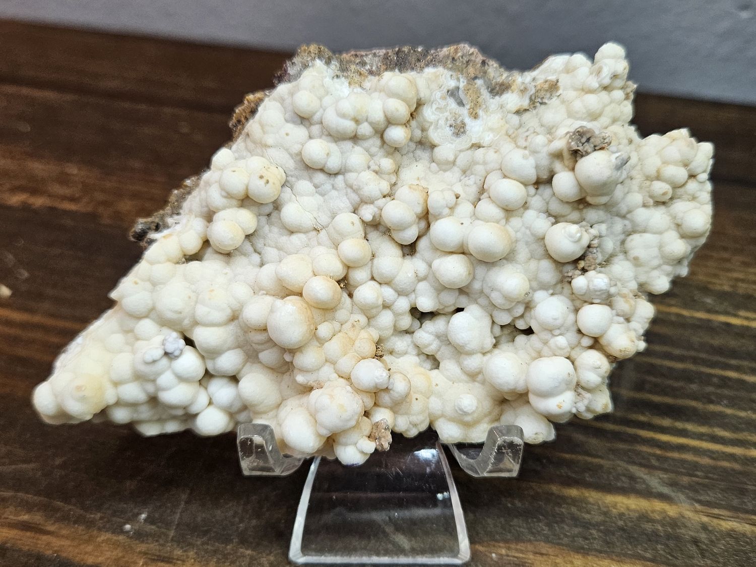 White Aragonite Crystal Cluster Mineral Specimen Botryoidal