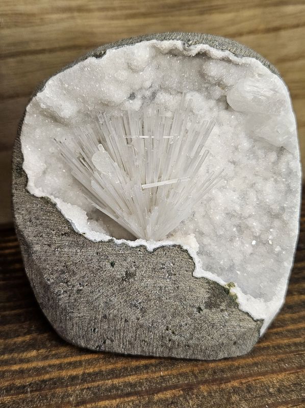 Scolecite w/Stilbite &amp; Quartz.  Amazing piece!