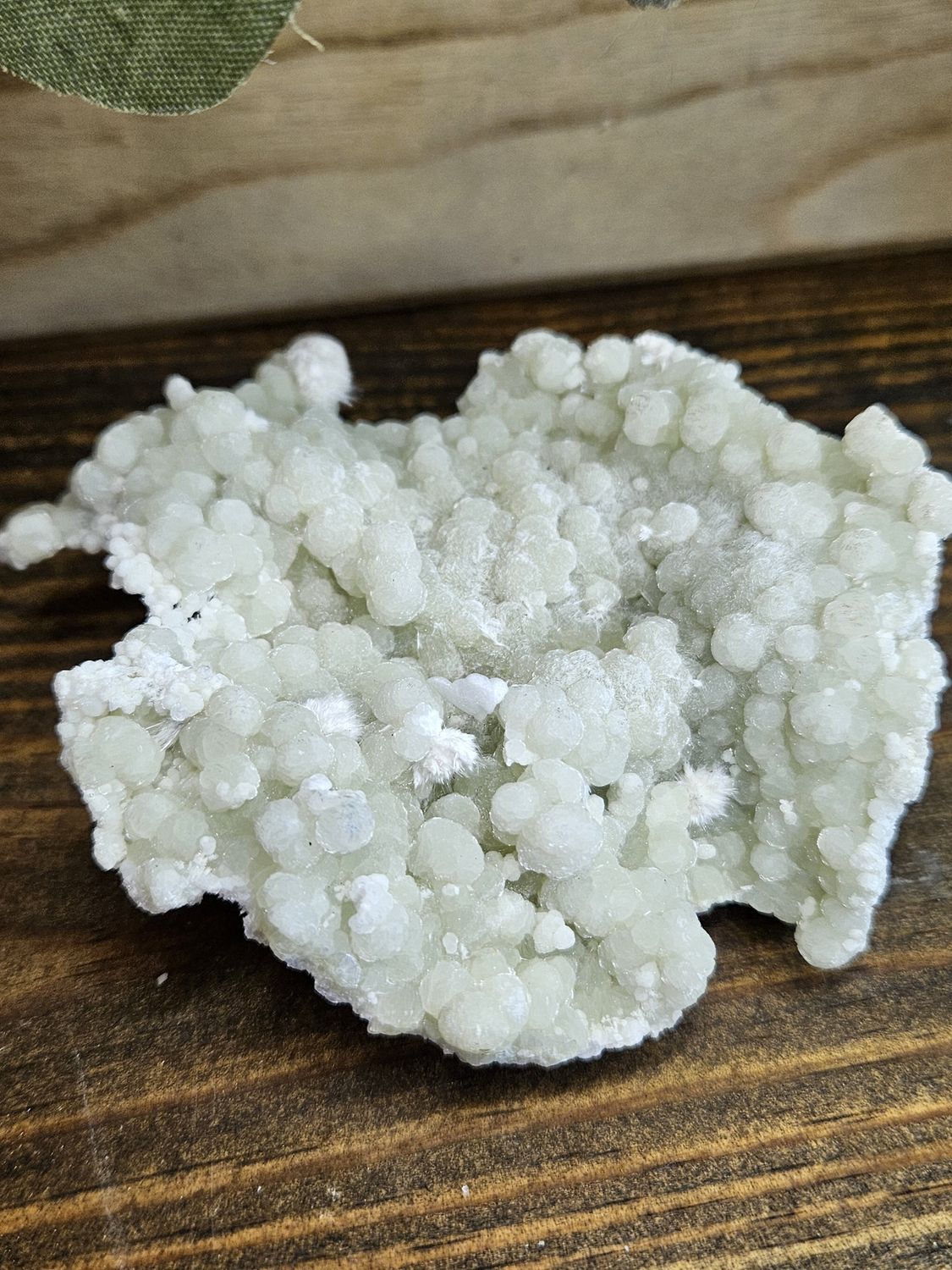 Okenite w/Gyrolite.  From India