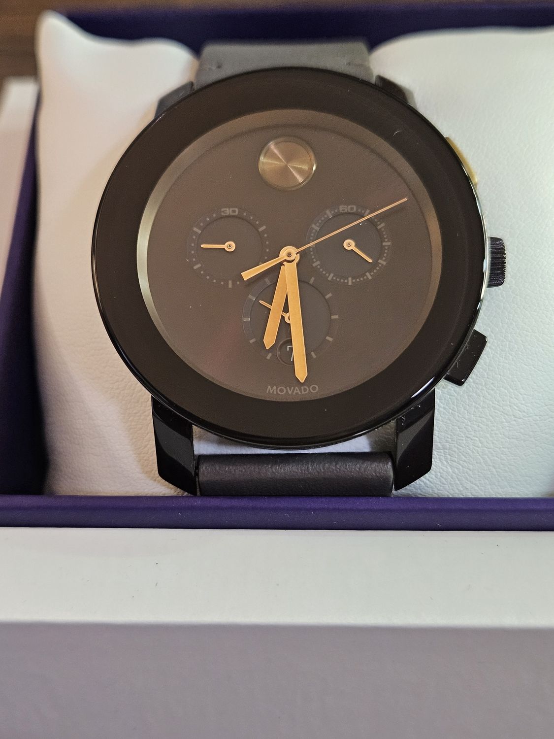 Movado Bold Brown Sunray Mens Watch