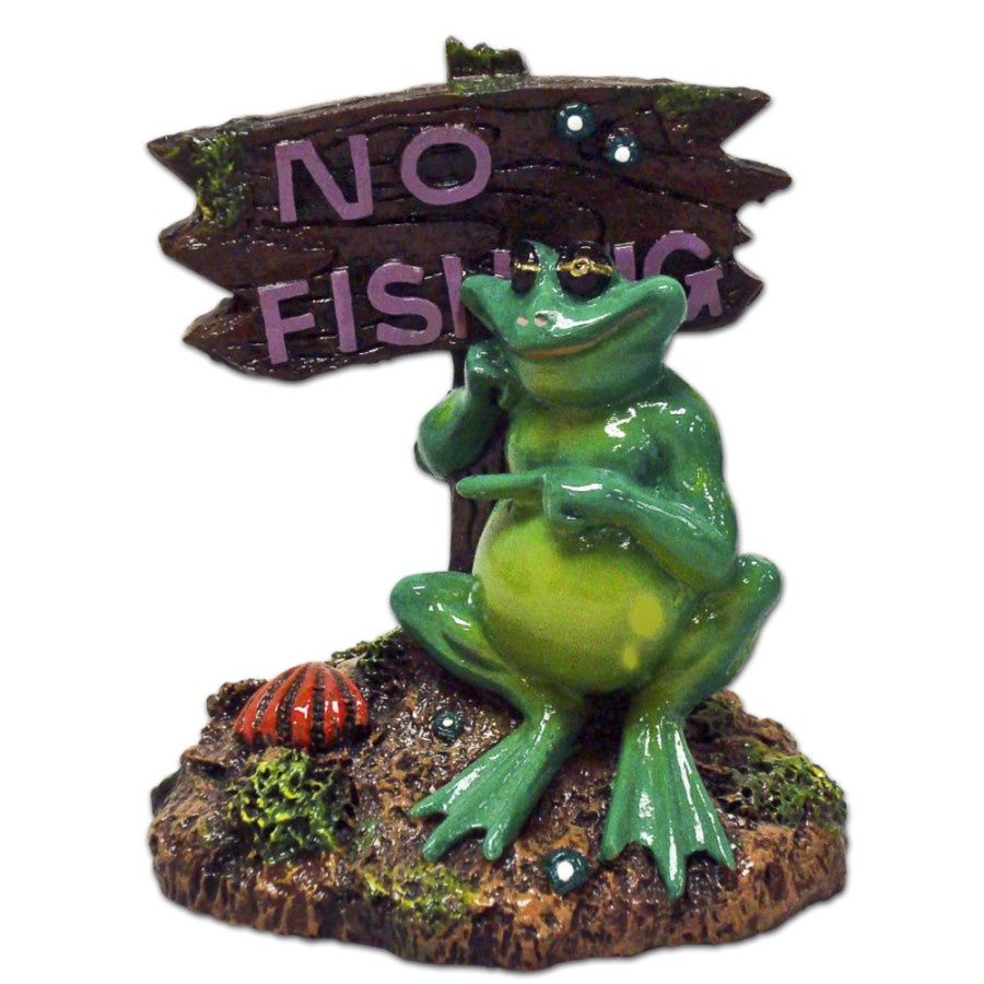 Blue Ribbon Pet Products Exotic Environments Potbelly Frog Aquarium Statue