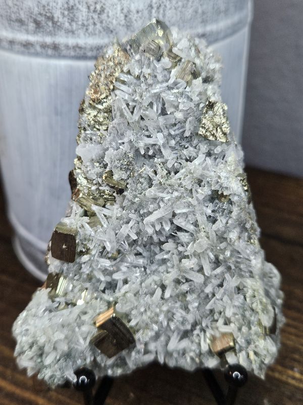 Transparent Quartz w/Pyrite