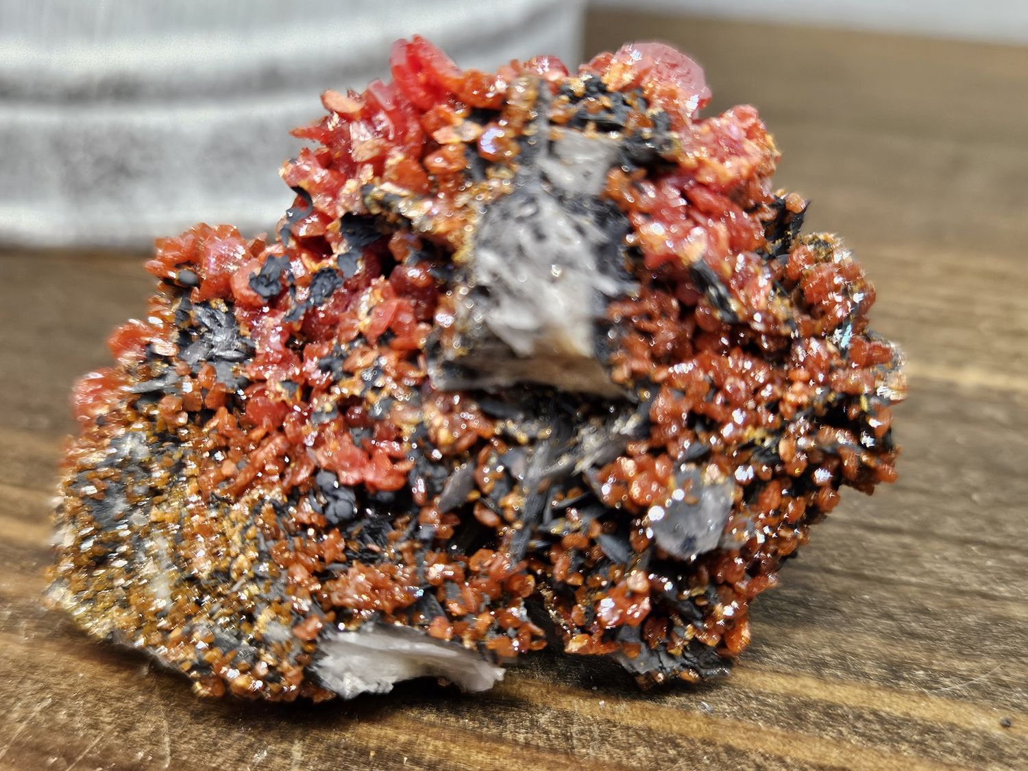 Vanadinite with Geothite and Baryte