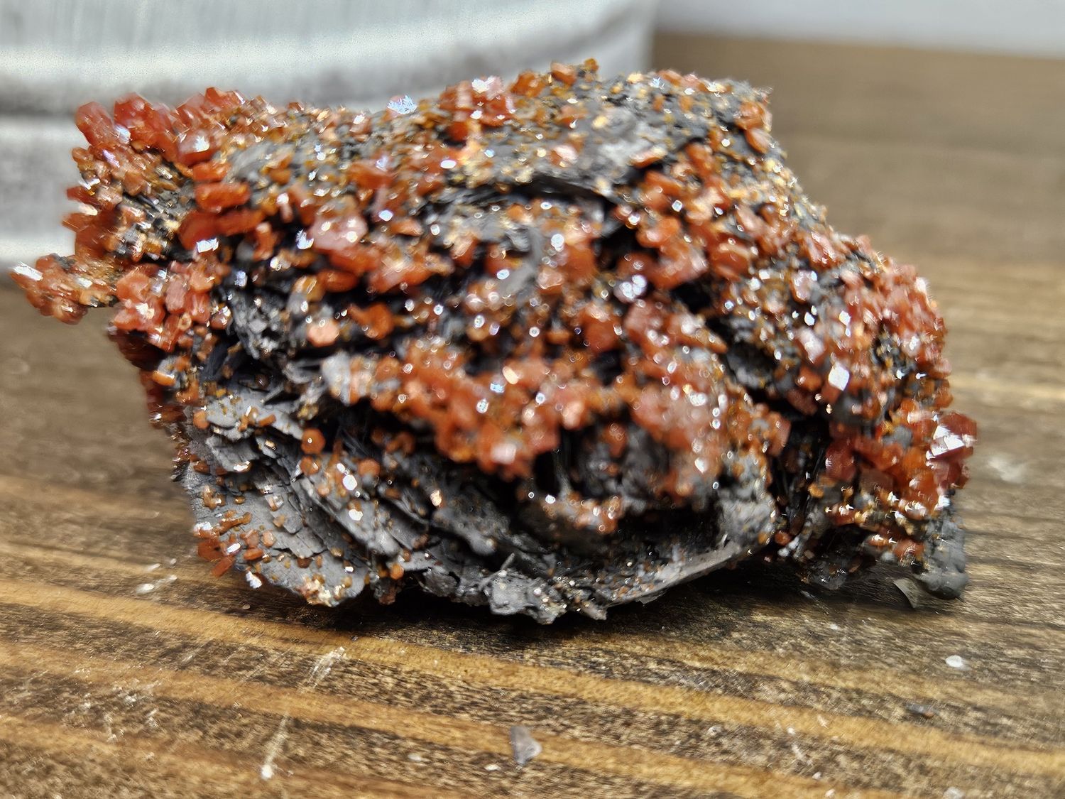 Vanadinite with Geothite and Barite