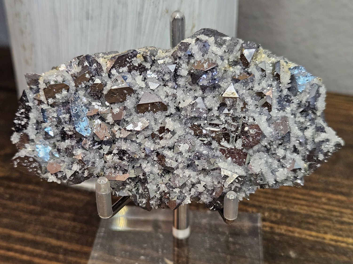 Mirror Galena with Quartz