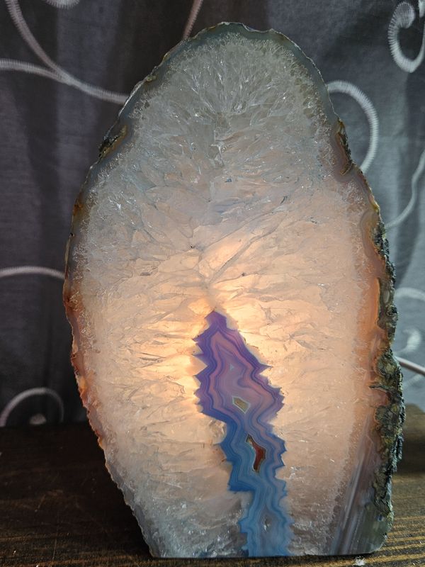 Agate lamp.  Beautiful!