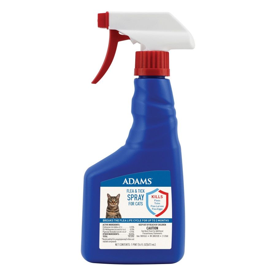Adams Flea and Tick Spray for Cats Clear, 1ea/16 oz