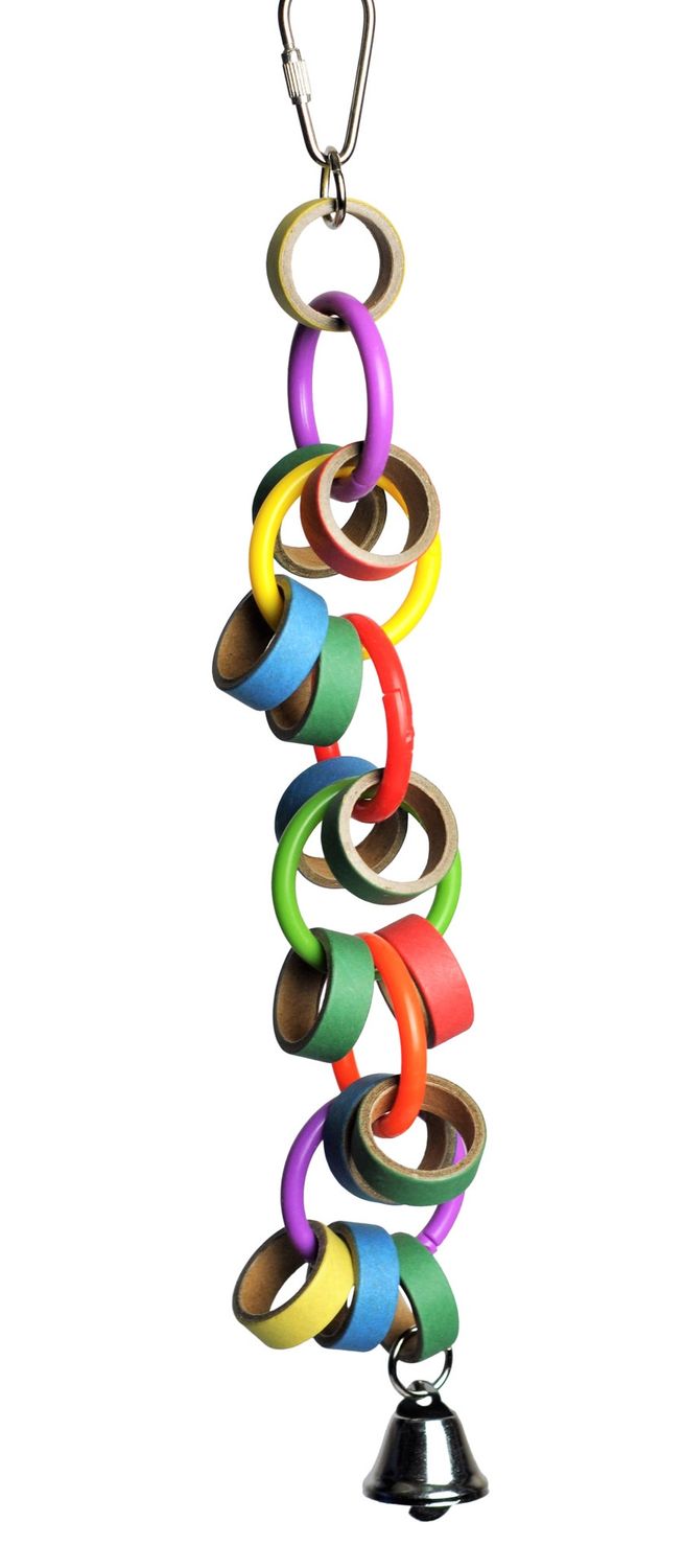 A &amp; E Cages Made in America Bagels and Bell Bird Toy 1ea