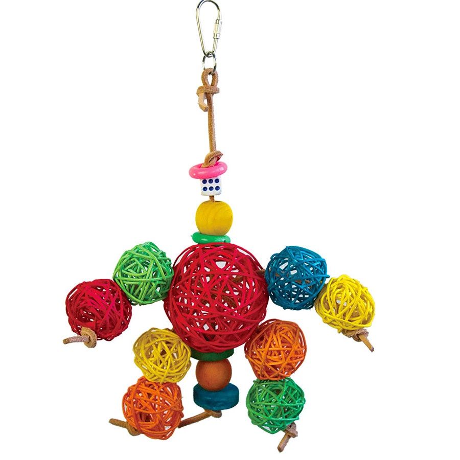 A &amp; E Cages Happy Beaks Have A Ball Bird Toy 1ea/One Size