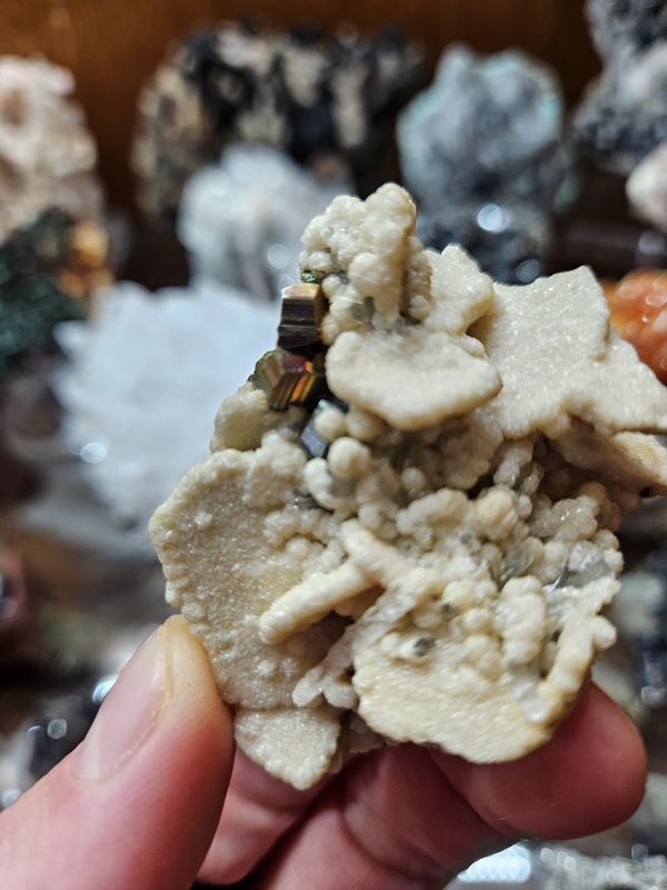Quartz with Calcite and Pyrite from Bulgaria