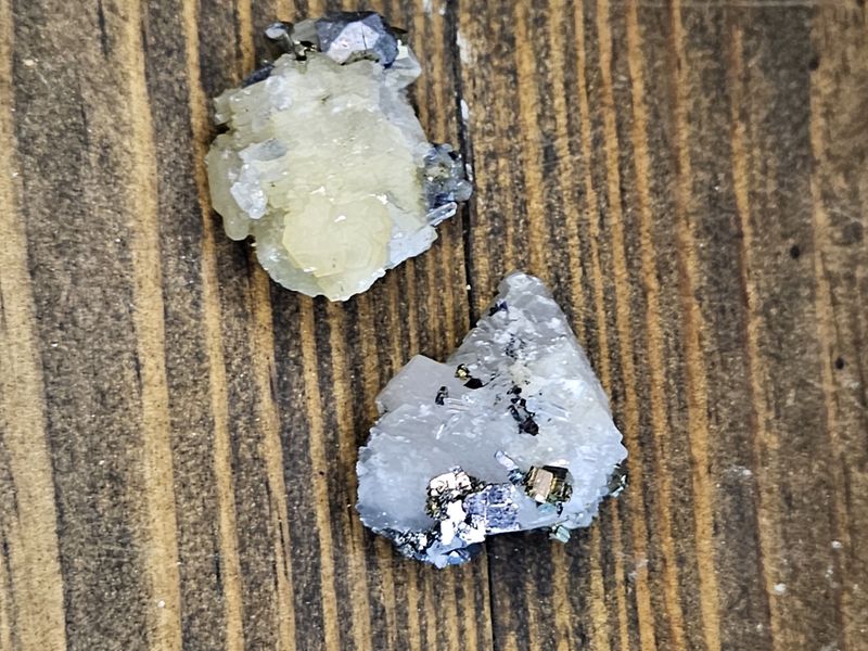 UV Calcite with Pyrite