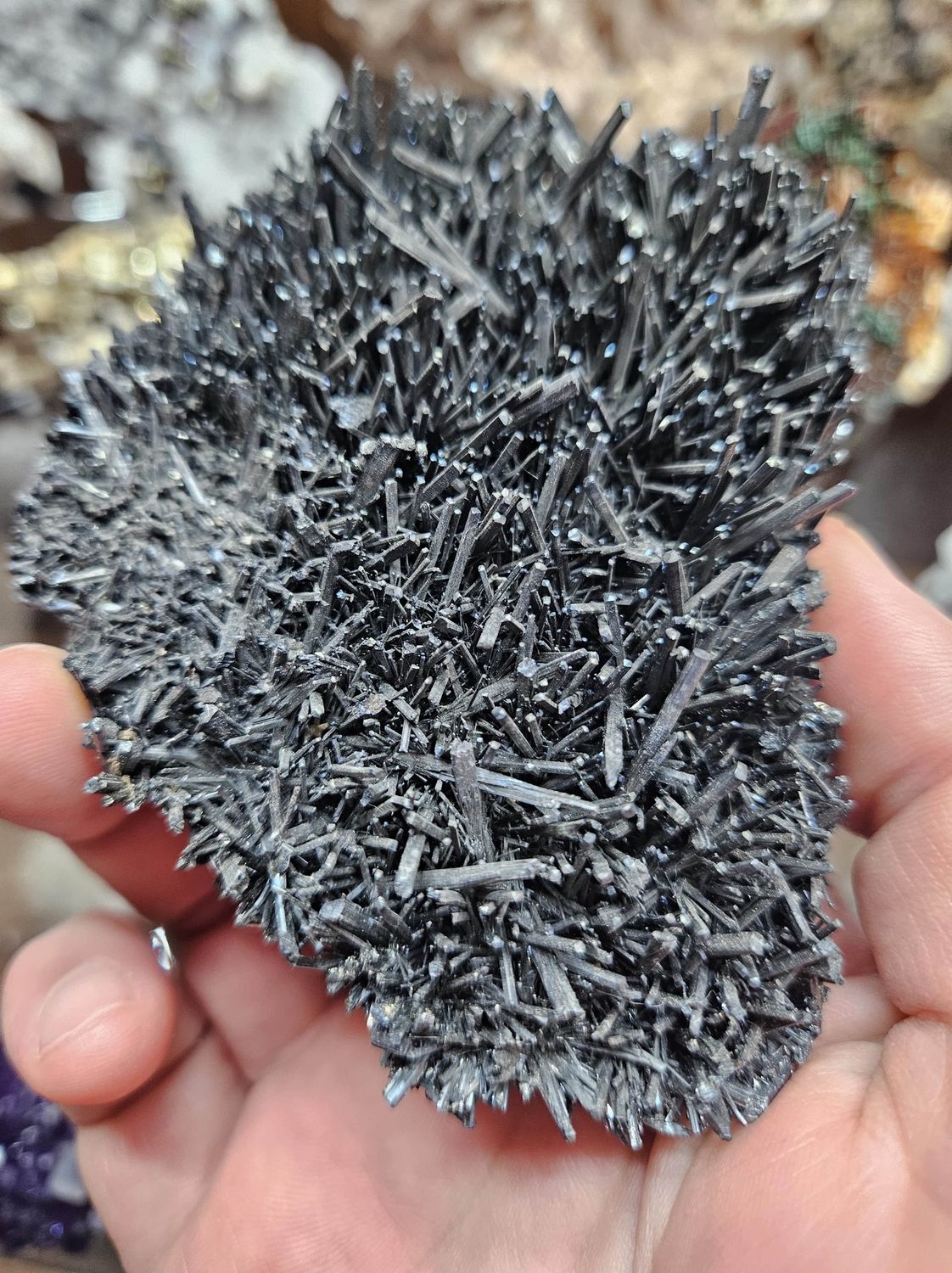 Large Stibnite Cluster