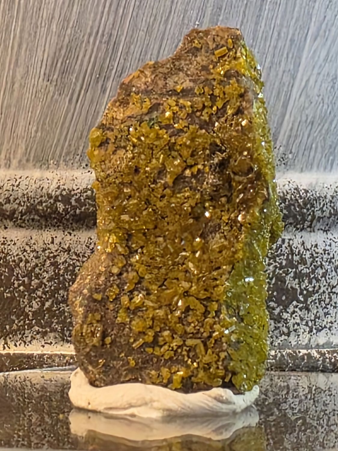 Pyromorphite on acrylic base