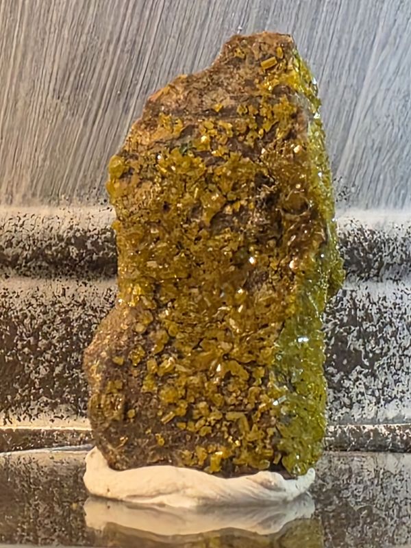Pyromorphite on acrylic base