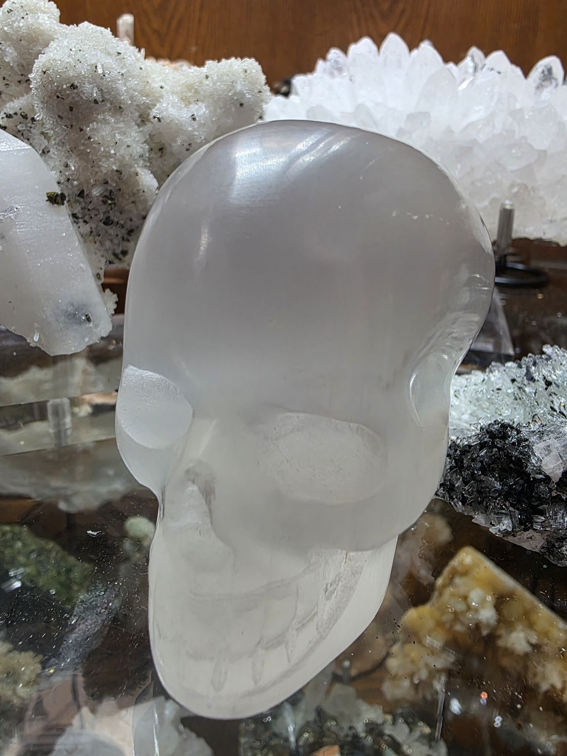 Selenite Skull