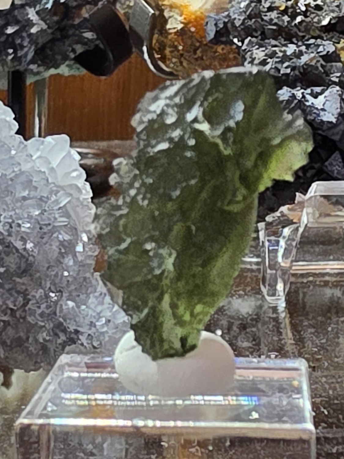 Moldavite w/base #1