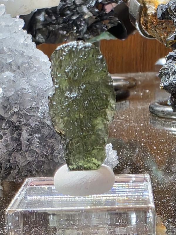 Moldavite w/base #2
