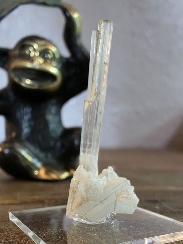 Aquamarine on display base