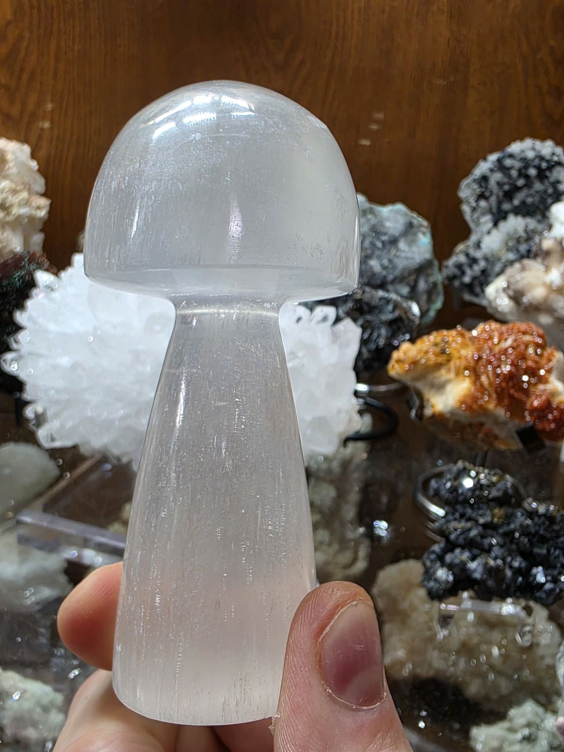 Large Selenite Mushroom