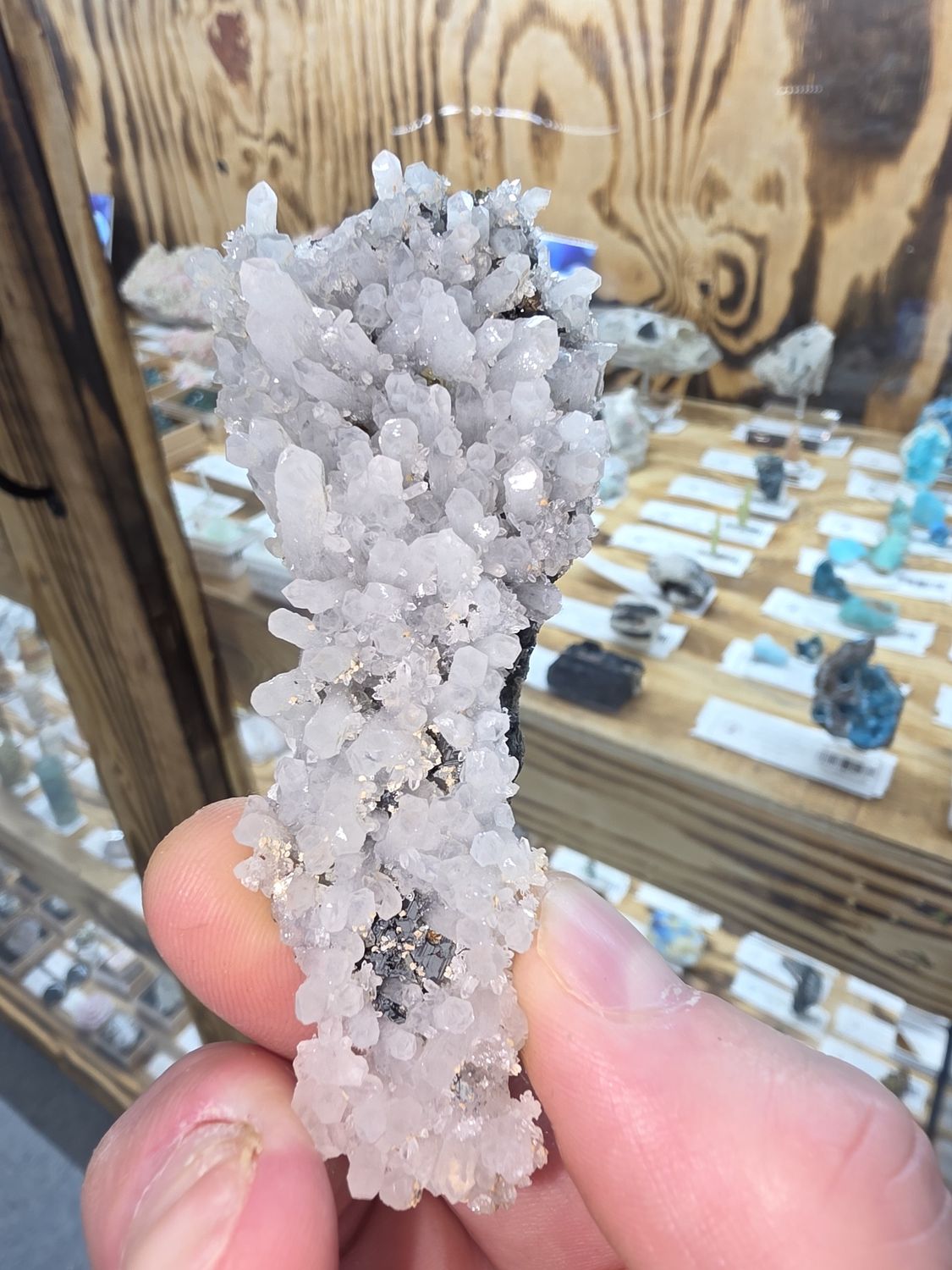 Quartz Cluster w/Pyrite