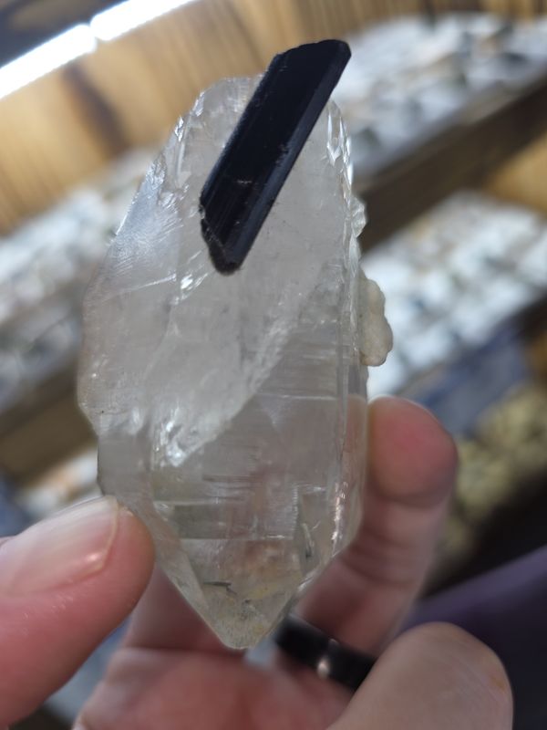 Tourmaline on Quartz