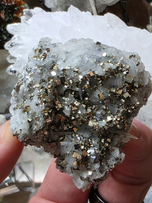 Pyrite w/Calcite &amp; Quartz
