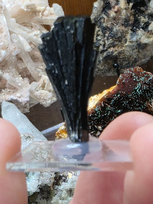 Epidote on display stand. #2